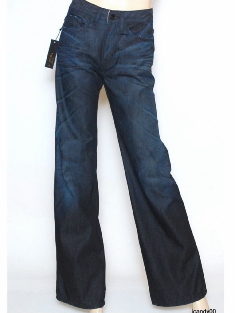 Diesel Men's Dark Indigo Bootcut Jeans